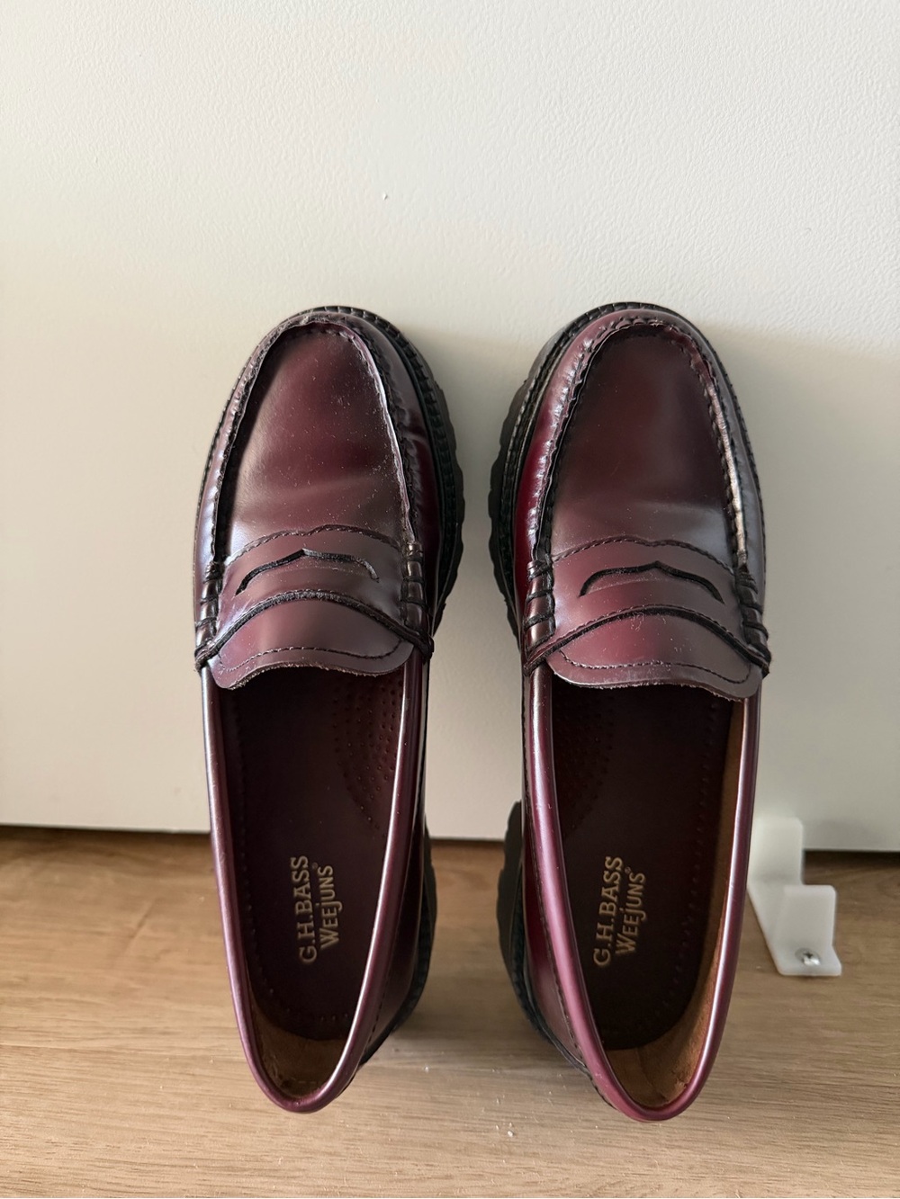G.H. Bass & Co. Women's Burgundy Penny Loafers